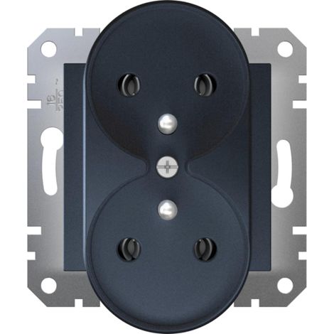ASFORA EPH9810271 SCHNEIDER ELECTRIC 3606481333049 DOUBLE PRISE DE COURANT Z/U SANS CADRE ANTHRACITE