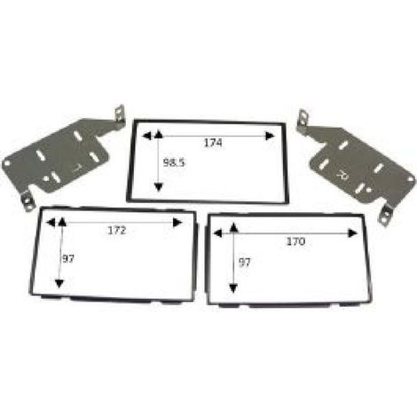 Kit 2DIN compatible avec Nissan JUKE 10-14 noir