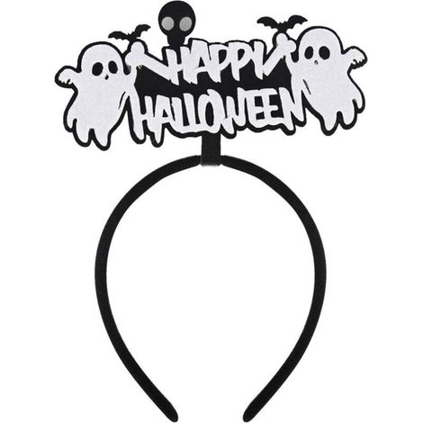 Bandeau une pièce bandeau blanc fantôme Halloween bandeau accessoires de décoration bar fête décoration fournitures-2116cm