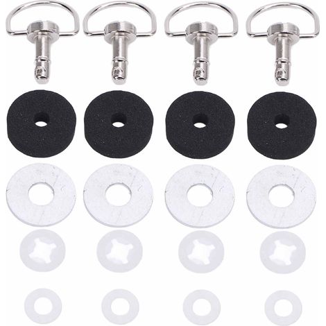 Ortviai Vis de fixation rapide pour toit 715003815 en métal résistant à la rouille et aux UV – 4 pièces (1/5)