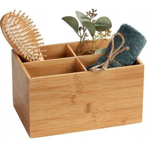 Wenko TERRA organizador de baño marrón cálido bambú