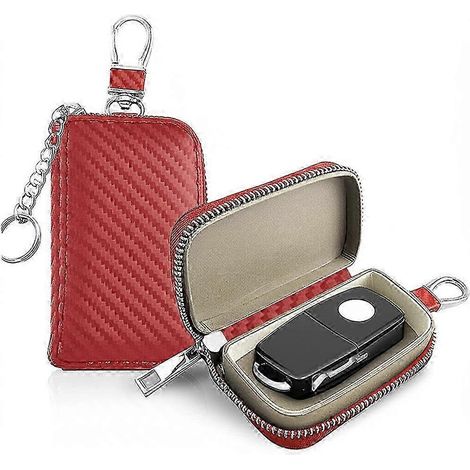 Sac Faraday pour télécommande, protection contre les signaux RFID, sac antivol - Rouge - hcx3 (1/2)