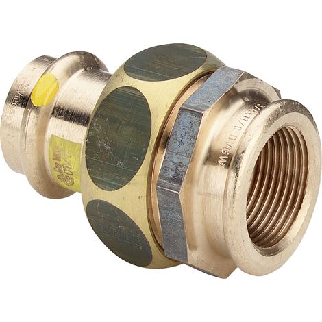 Raccord à vis avec SC Profipress G 2652 pour gaz en laiton rouge 15 mm x Rp1/2