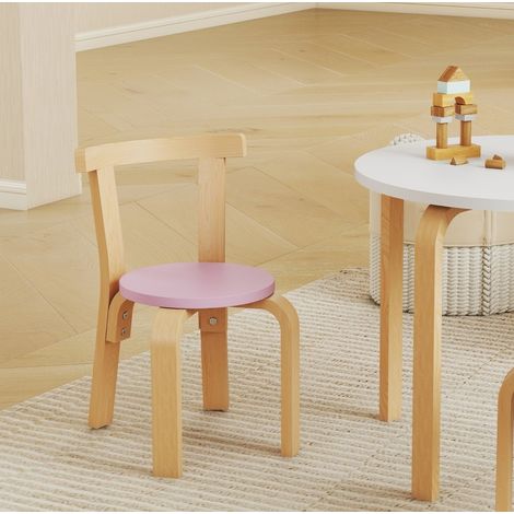 Conjunto de mesa y 4 sillas infantiles de madera multicolor (1/5)