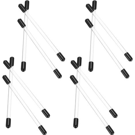 Tubes à Parfum Boîte de Rangement Portable et Solide Lot de 12 en Acrylique Transparent Rigide pour Bâtonnets de Parfum, Maison Voyage (1/5)