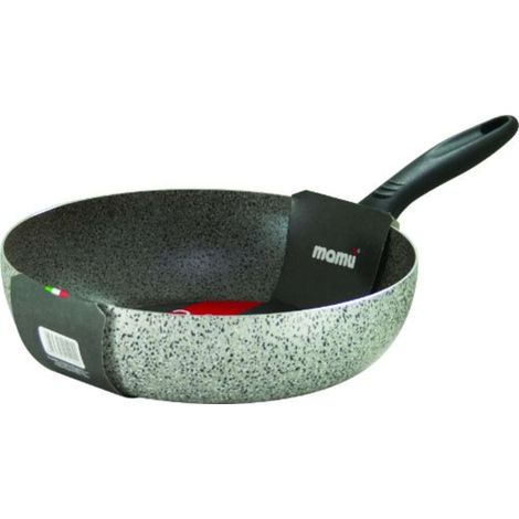Mamù Saltapasta antiaderente con un manico , alluminio, PFOA free, antigraffio, Ø 18 cm