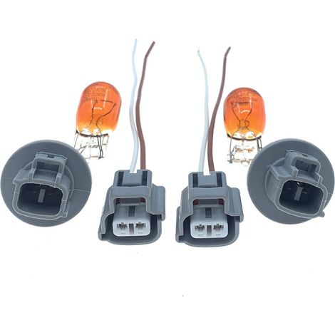 90075-60028 Applicable to Toyota 4Runner dual headlight turn signal socket, lamp holder, plug, and bulb. (1/5)