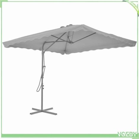 Parasol d'extérieur - FAFEICY - 44883 - 250x250 cm - Carré - Mât acier pivotant 360° (1/5)