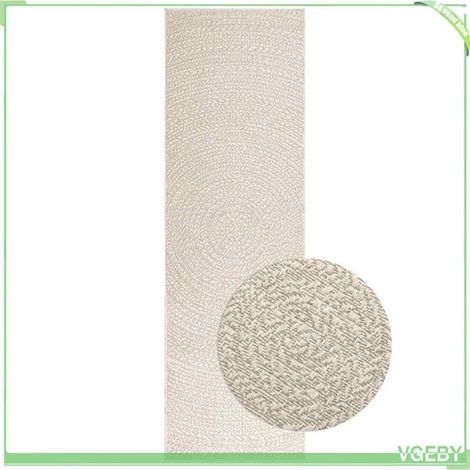 4010374 Tapis ZIZUR crème 80x250 cm aspect de jute intérieur extérieur (1/5)