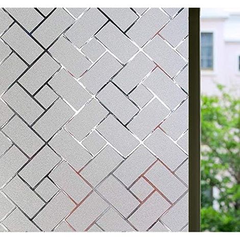Film Pour Vitre - Film Opacifiant Statique Sans Colle - Protection UV 99 % - Dimensions 45 x 200 cm - Pour Bureau et Intérieur (1/5)