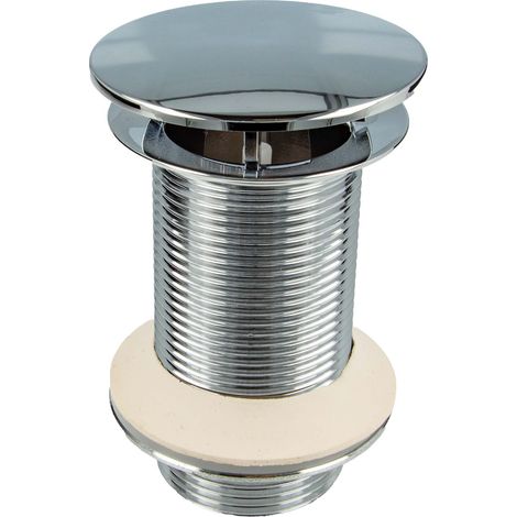 tecuro Design Ablaufventil 1 1/4 Zoll, nicht verschliessbar, für Waschbecken, MS-verchromt (1/5)