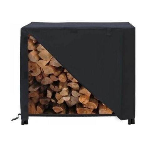 Support à Bois de Chauffage avec Couvercle Grande Capacité Extérieur Porte-bûches de Cheminée avec étanche 420D Oxford (1/4)