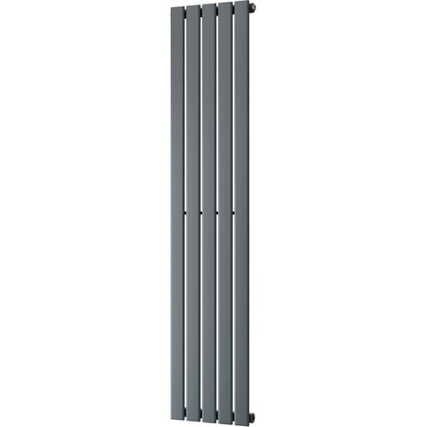 Typhoon - Anthracite Vertical Radiator H1600mm x W340mm Single Panel (1/3)