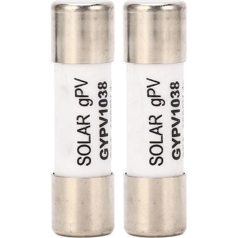 2pcs Solar PV Fuse Protection de court-circuit en porcelaine Core de quartz 1000VDC 30A