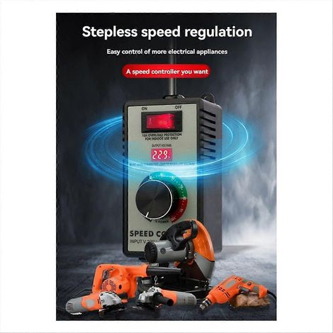 Compatible avec le contrôleur de broyeur à tension réglable de 4000 W (prise britannique) (1/5)