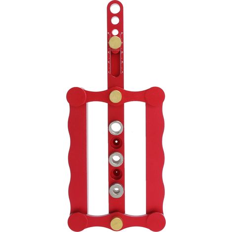 Gabarit de centrage automatique pour chevilles, localisateur de trous de forage avec kit d'échelle, outils de menuiserie pour bricolage (1/5)