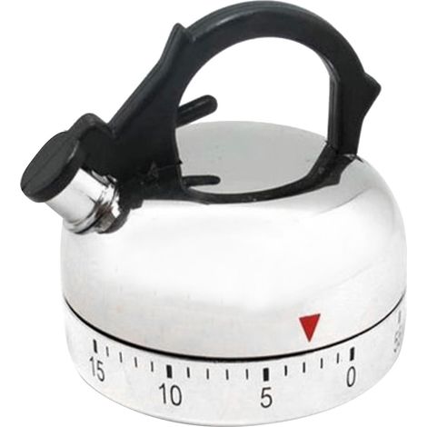 Dieser attraktive mechanische Timer aus Edelstahl mit Countdown-Funktion ist ideal für den Einsatz zu Hause und in der Küche. Er verfügt über einen lauten Alarm und ist perfekt für Kinder, die kochen,