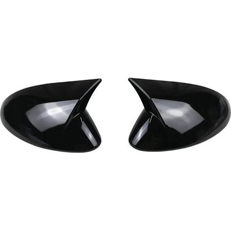 Cubiertas para espejos laterales y embellecedores para las carcasas de los espejos retrovisores de las puertas para modelos Stelvio 2018-2023, color negro.