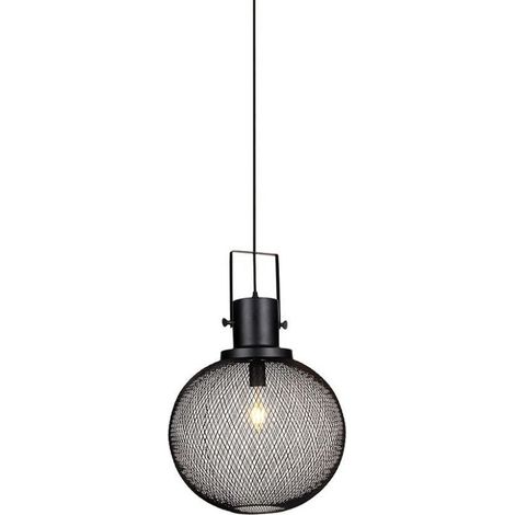 V-TAC VT-7301 Moderne schwarze E27-LED-Drahtgeflechtkugel-Pendellampenfassung Ф290mm - sku 3859