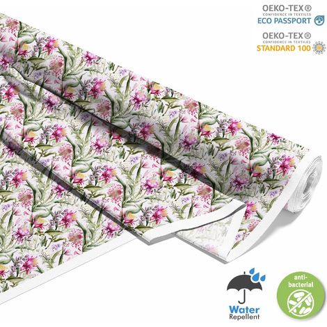 Dekorativer Outdoor-Stoff Oxford - Motiv Blumen I DX5317 (1/5)