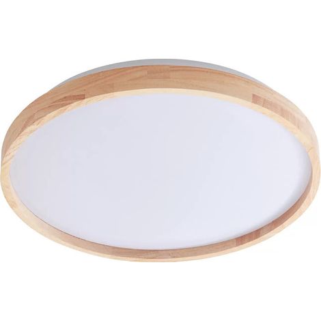 [GEBRAUCHT] B-Ware Lindby Smart LED-Deckenleuchte Mirren 49,5cm dimmbar CCT Tuya WLAN Holz (1/2)