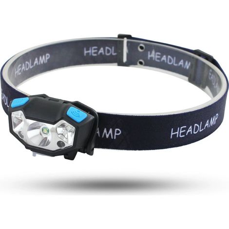 Lntyq Lampe frontale à LED, phare de travail à LED , lampe frontale à capteur de mouvement Lampe de travail étanche rechargeable par USB, 4 modes d'éclairage Phares (1/5)