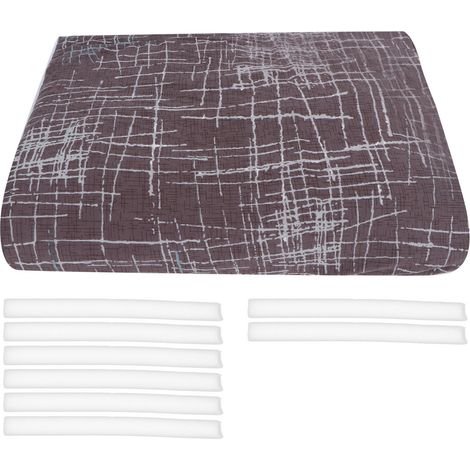 Housse de Canapé Extensible Polyester Protection Anti-taches Lavable Machine Fixation Stable Confort Doux Style Nordique 2 Places (1/5)