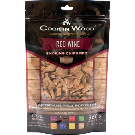 Cook In Wood - Virutas de Ahumado de Barrica de Roble de Vino Tinto - 360g (1/2)
