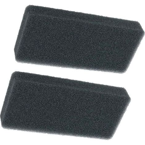 Lote de 2 esponjas filtrantes biológicas para acuario, hojas de espuma de celdas abiertas recortables a medida para decantación (280 x 137 x 20 mm), negras (1/5)