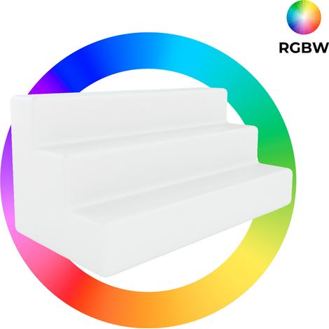 Espositore luminoso LED RGBW - 12W - Ricaricabile - IP65