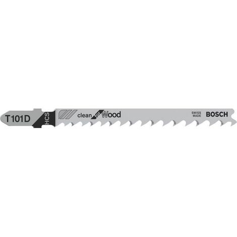 Lame de scie sauteuse T101 D Clean for Wood 100mm BOSCH 2608630558