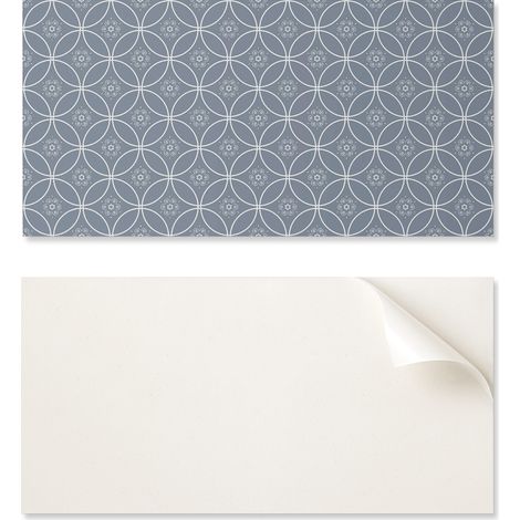Baldosas decorativas autoadhesivas de vinilo para pasillo con dise帽o floral, 10x40x20 cm.