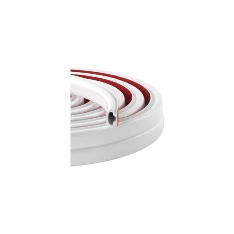 Joint Porte Fenetre Isolation et Phonique, Forme D Caoutchouc Joint de Porte, Autocollante Bande D'étanchéité Anti Froid Isolant Thermique, pour Joint porte entree, Fenetre (Blanc, 10M) (1/4)