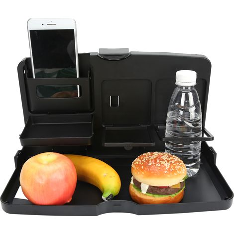 Plateau Repas Voiture Pliable Portable Multifonction pour Snack et Repas sur Siège Auto (1/5)