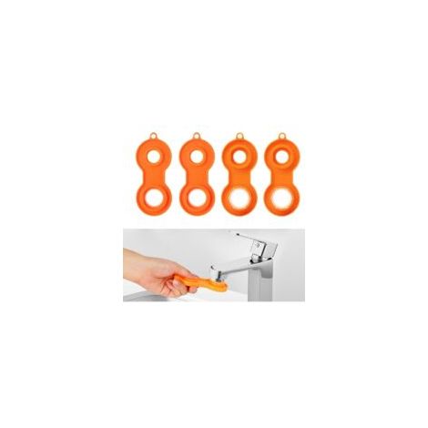 Juego de 4 herramientas de plástico para extraer aireadores de grifos, llave para boquillas mixtas, compatible con grifos M20, M22, M24 y M28 - Crezuo