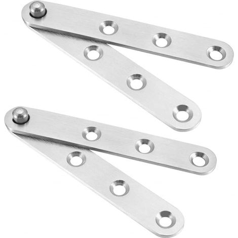 Lot de 2 charnières pivotantes de porte en inox 100 x 16 x 11 mm (1/5)