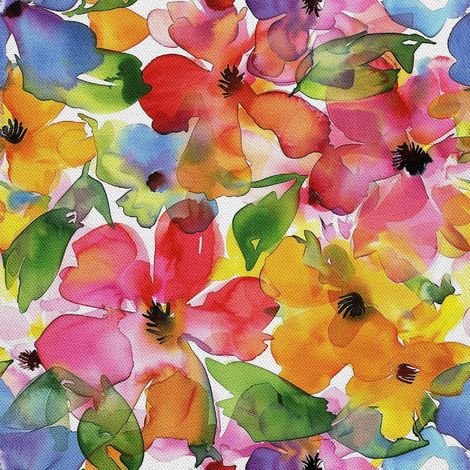 Outdoor dekostoffe oxford - Motiv Blumen I DX5129 (1/5)
