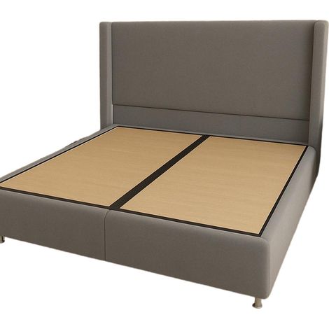 Lit Coffre COCO – Velours – 140x190 cm avec Planche de Rangement