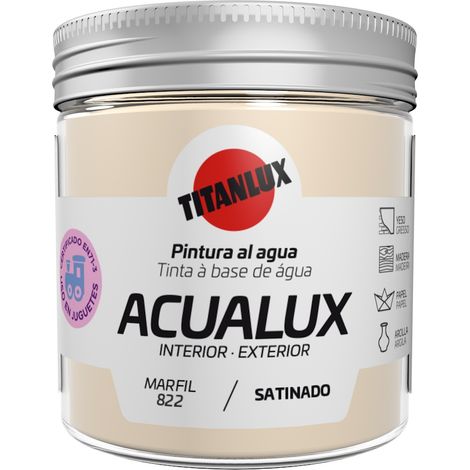 Pintura manualid. al agua 75 ml marf satin. acualux titan