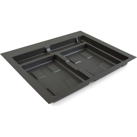 Emuca Base para cajón de cocina reciclaje gris antracita 600 mm