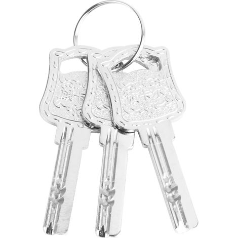 Cerraduras de puerta de marco partido ultrasilenciosas: cilindro de cobre, manilla de aleación de zinc negro con placa de puerta de 185 x 128 mm para puertas de madera de 35 a 50 mm de grosor, 3 llave (1/5)