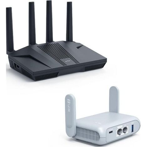 Enrutador de bolsillo ALLNET Wireless AX de 3000 Mbit para el hogar y viajes / Cliente WiFi OpenWRT (1/5)