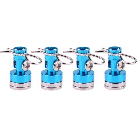 Unsichtbare magnetische Befestigungsteile für die Traxxas HSP 1:10 RC-Karosserie – Blau (1/5)