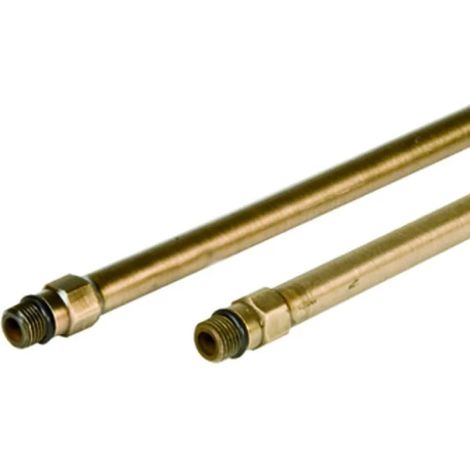 CANNETTA PER MONOFORO IN OTTONE COLORATO ø10x350 BRONZATO PORTA & BINI RUBINETTERIE SNC