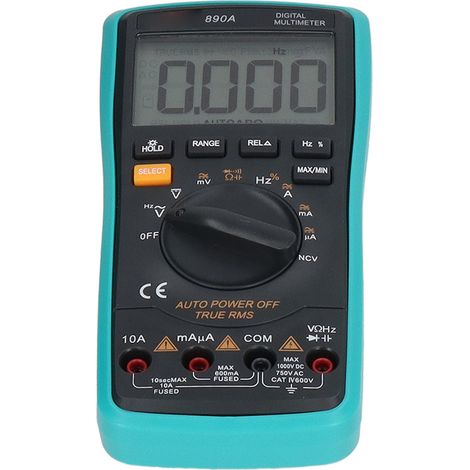 Digitales Multimeter mit LCD-Anzeige, Voltmeter-Tester, Amperemeter-Messgerät (1/5)