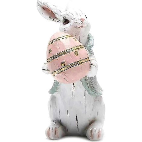 Décoration de Pâques Lapin Printemps Intérieur Bureau Maison Figurines de lapin Décoration de bureau A jn (1/5)