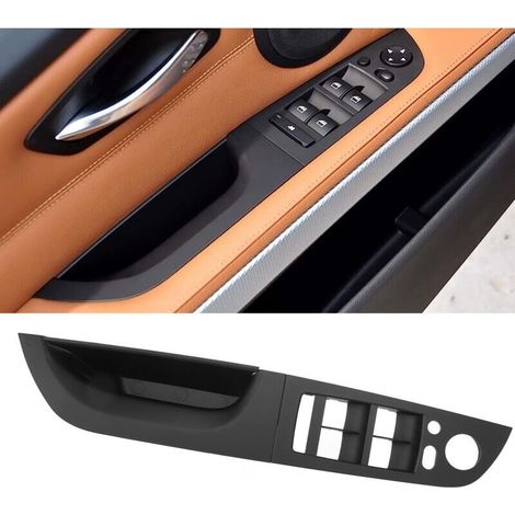 Panneau de Porte Conducteur avec Interrupteur de Vitre pour BMW Série 3 E90 Berline LCI 2009-2011,Noir