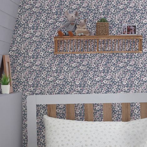 Papier peint intissé Laura Ashley Libby 1005 x 52cm Violet (1/5)