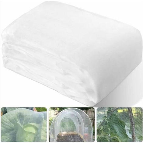 Filet anti-insectes à mailles fines 3 x 6 m pour potager et arbres fruitiers, 60 mailles (1/4)