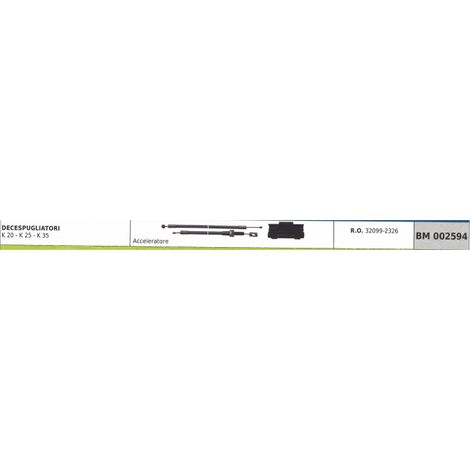 Cavo acceleratore OKAYAMA decespugliatore K20 K25 K35  32099-2326